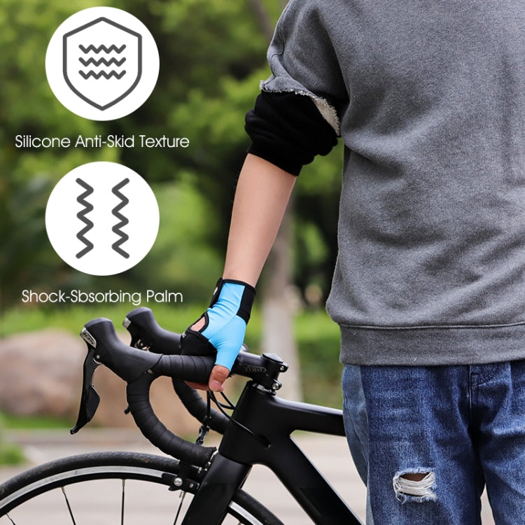 Luvas para ciclismo WEST BIKING YP0211217, palma em silicone, respiráveis, para treino de fitness, proteção de pulso, M, L, XL