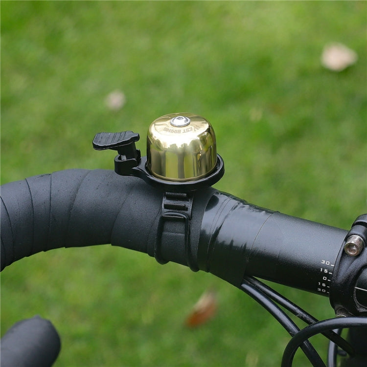 Campainha de cobre para bicicleta WEST BIKING YP0706048, campainha mini para bicicleta de montanha, campainha WEST BIKING para bicicleta (Preto), campainha WEST BIKING para bicicleta (Dourado)