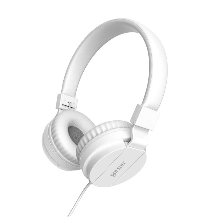 Auricular de Música para Telemóvel Gorsun GS-778, Auriculares Com Fios para Portátil e Crianças, Branco, Amarelo, Azul, Preto, Laranja, Vermelho Rosado