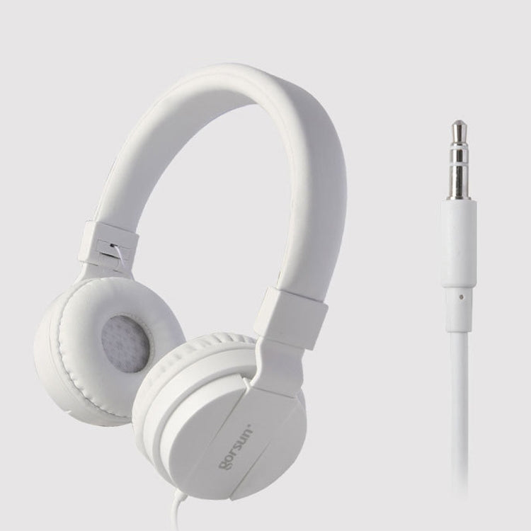 Auricular de Música para Telemóvel Gorsun GS-778, Auriculares Com Fios para Portátil e Crianças, Branco, Amarelo, Azul, Preto, Laranja, Vermelho Rosado