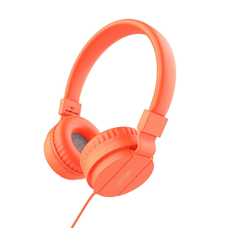 Auricular de Música para Telemóvel Gorsun GS-778, Auriculares Com Fios para Portátil e Crianças, Branco, Amarelo, Azul, Preto, Laranja, Vermelho Rosado