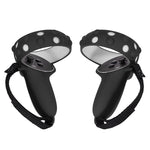 2 Conjuntos de Capa Protetora de Silicone para Comando GS092, Anti-queda e Anti-perda, Capa Completa para Oculus Quest 2, GS092 Azul, GS092 Preto