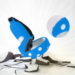 2 Conjuntos de Capa Protetora de Silicone para Comando GS092, Anti-queda e Anti-perda, Capa Completa para Oculus Quest 2, GS092 Azul, GS092 Preto