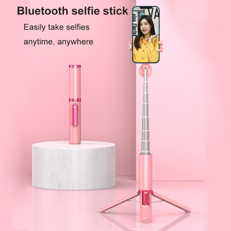 Suporte de Tripé com Luz de Preenchimento para Transmissão ao Vivo CYKE AB202 Phantom Bastão Selfie Bluetooth Tudo-em-um para Telemóvel