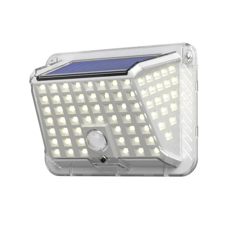 Solar Wall Light Garden Four-Sided Luminous Solar Light Human Body Induction Waterproof Outdoor Light, 90 LED
