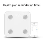 Balança Eletrónica Inteligente para Gordura Corporal 8066, Balança Doméstica Bluetooth, Estilo a Pilhas (Branco), Estilo com Carregamento (Branco)