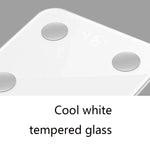 Balança Eletrónica Inteligente para Gordura Corporal 8066, Balança Doméstica Bluetooth, Estilo a Pilhas (Branco), Estilo com Carregamento (Branco)