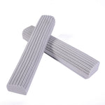 2 PCS 28cm Half-Fold Narrow Mouth Universal Mop Sponge Tape Head Replacement Fittings, Yellow, Gray