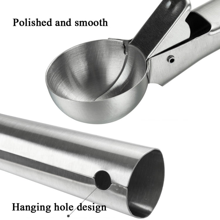 Colher de Aço Inoxidável para Gelado, Colher de Sobremesa, Concha para Gelado, 4 Peças em Aço Inoxidável