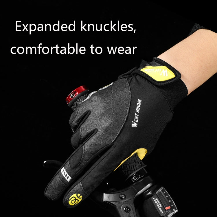 WEST BIKING YP0211209 Luvas de bicicleta com absorção de choque, antiderrapantes, para ecrã tátil, M, L, XL