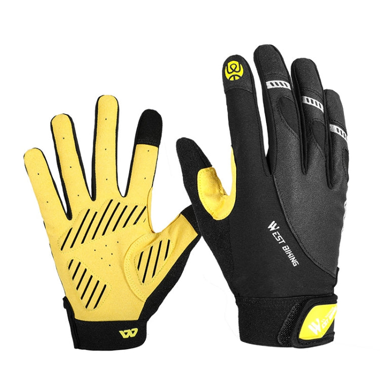 WEST BIKING YP0211209 Luvas de bicicleta com absorção de choque, antiderrapantes, para ecrã tátil, M, L, XL