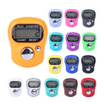 Contador Manual de Dedo de Plástico 10 PCS Estilo Anel Mini Contador Eletrónico, Entrega de Cor Aleatória, 10PCS Cor Aleatória