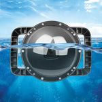 Capa Transparente para Lente de Câmara de Mergulho Subaquático com Porta Dome SHOOT XTGP559 Para GoPro HERO9 Black, Para GoPro HERO9 Black