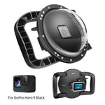 Capa Transparente para Lente de Câmara de Mergulho Subaquático com Porta Dome SHOOT XTGP559 Para GoPro HERO9 Black, Para GoPro HERO9 Black