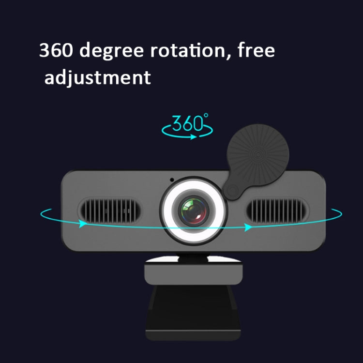 Câmara de Computador de Alta Definição em Rede, Sem Driver, com Luz Embelezadora e Microfone Omnidirecional, Comprimento do Cabo: 1,8m, 1080P, 2K, 4K