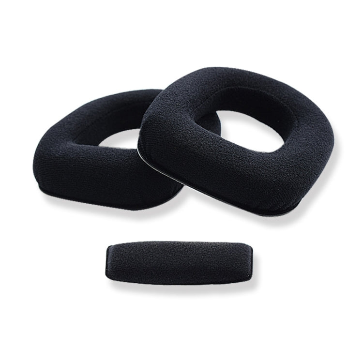 2 PCS Estojo Protetor de Espuma para Auscultadores Gaming, Almofadas de Flanela para Logitech A10, Arco para Logitech A10, Almofadas de Flanela para Logitech A40, Almofadas de Flanela para Logitech A50, Arco de Flanela para Logitech A50