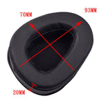 1 Par de Almofadas de Espuma em Pele para Auscultadores Skullcandy Aviator 2, Preto, Castanho