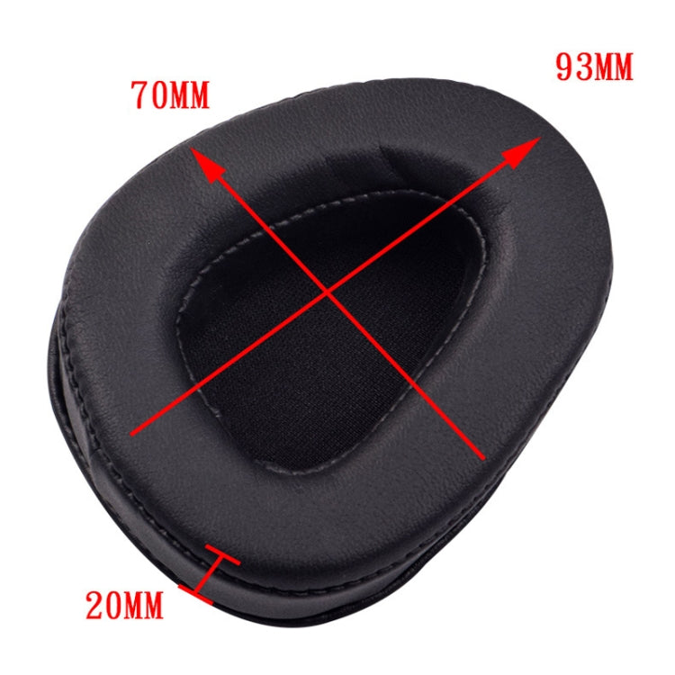 1 Par de Almofadas de Espuma em Pele para Auscultadores Skullcandy Aviator 2, Preto, Castanho