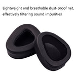 1 Par de Almofadas de Espuma em Pele para Auscultadores Skullcandy Aviator 2, Preto, Castanho