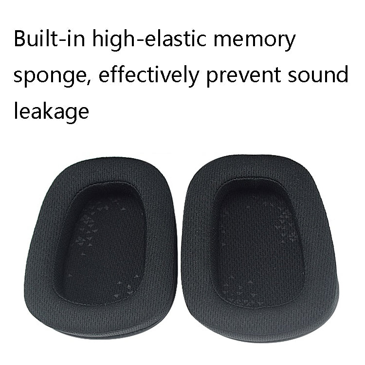 2 PCS Tampa de Espuma para Auscultadores D0005 Almofadas para Auscultadores para Logitech G633 / G933 / G933S, Cor: Tecido de Malha, Tecido de Malha, Pele de Proteína