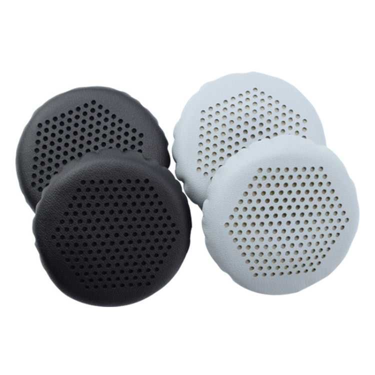 2 PCS Almofadas de Couro para Auscultadores para Edifier W570BT / W670BT, Preto, Cinzento Prateado
