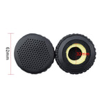 2 PCS Almofadas de Couro para Auscultadores para Edifier W570BT / W670BT, Preto, Cinzento Prateado