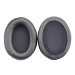 2 PCS Capa de Espuma para Auscultadores, Estojo de Couro para Kingston Cloud Silver II, Cor: Preto, Preto, Preto com Costura, Branco com Costura, Grelha, Pele de Carneiro Preto, Pele de Carneiro Branco