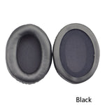 2 PCS Capa de Espuma para Auscultadores, Estojo de Couro para Kingston Cloud Silver II, Cor: Preto, Preto, Preto com Costura, Branco com Costura, Grelha, Pele de Carneiro Preto, Pele de Carneiro Branco