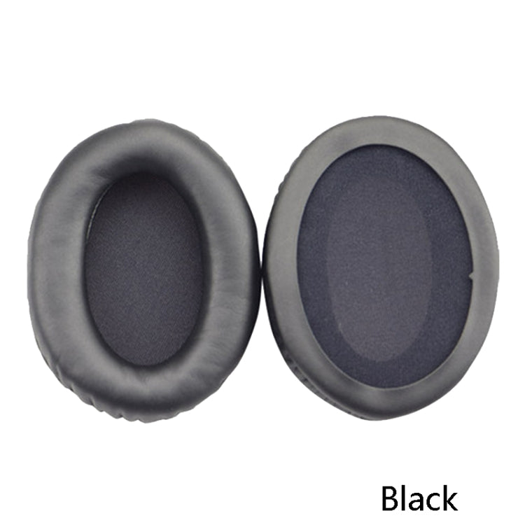2 PCS Capa de Espuma para Auscultadores, Estojo de Couro para Kingston Cloud Silver II, Cor: Preto, Preto, Preto com Costura, Branco com Costura, Grelha, Pele de Carneiro Preto, Pele de Carneiro Branco