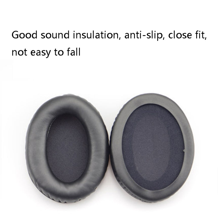 2 PCS Capa de Espuma para Auscultadores, Estojo de Couro para Kingston Cloud Silver II, Cor: Preto, Preto, Preto com Costura, Branco com Costura, Grelha, Pele de Carneiro Preto, Pele de Carneiro Branco