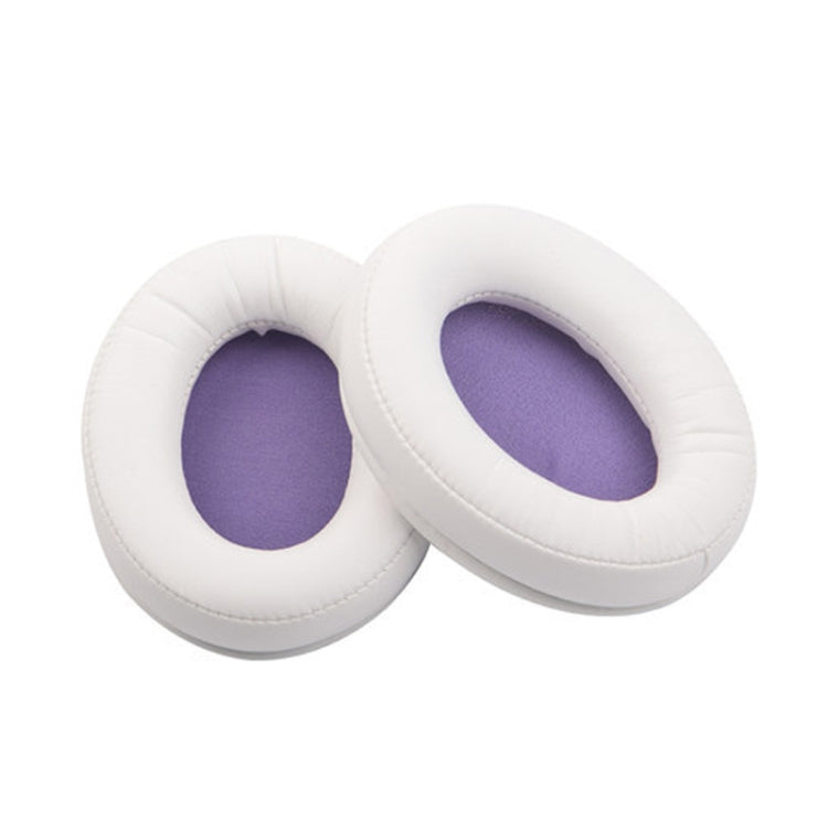 2 PCS Capa de Espuma para Auscultadores, Estojo de Couro para Kingston Cloud Silver II, Cor: Preto, Preto, Preto com Costura, Branco com Costura, Grelha, Pele de Carneiro Preto, Pele de Carneiro Branco