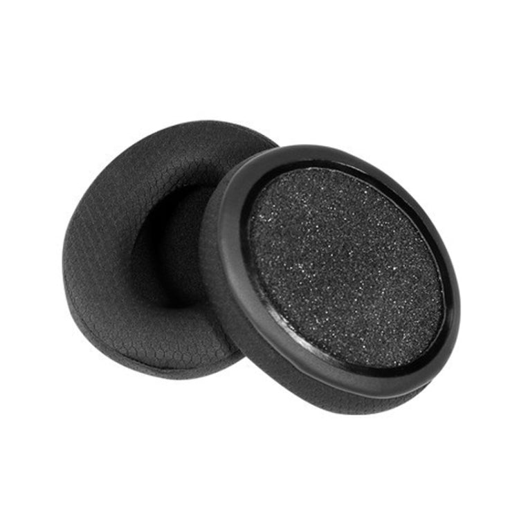 2 PCS Capa de Espuma para Auscultadores, Estojo de Couro para Kingston Cloud Silver II, Cor: Preto, Preto, Preto com Costura, Branco com Costura, Grelha, Pele de Carneiro Preto, Pele de Carneiro Branco