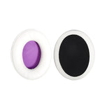 2 PCS Capa de Espuma para Auscultadores, Estojo de Couro para Kingston Cloud Silver II, Cor: Preto, Preto, Preto com Costura, Branco com Costura, Grelha, Pele de Carneiro Preto, Pele de Carneiro Branco