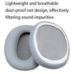1 Par Almofadas de Espuma em Pele Proteica para Auscultadores Edifier W820BT / W808BT / K815 / K815PG1 / H840 / K800 / K830, Preto, Cinzento, Vermelho