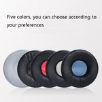 2 PCS Capa de Espuma para Auscultadores, Capa de Couro para Jabra Revo Wireless, Cor: Preto com Grelha Preta, Preto com Grelha Preta, Preto com Grelha Vermelha, Preto com Grelha Azul, Branco com Grelha Branca, Preto com Grelha Cinzenta