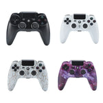 Comando de Jogo Sem Fios ZR486 para PS4, Branco, Preto, Burst, Roxo Céu Estrelado