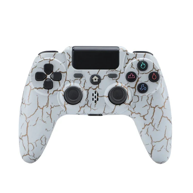 Comando de Jogo Sem Fios ZR486 para PS4, Branco, Preto, Burst, Roxo Céu Estrelado