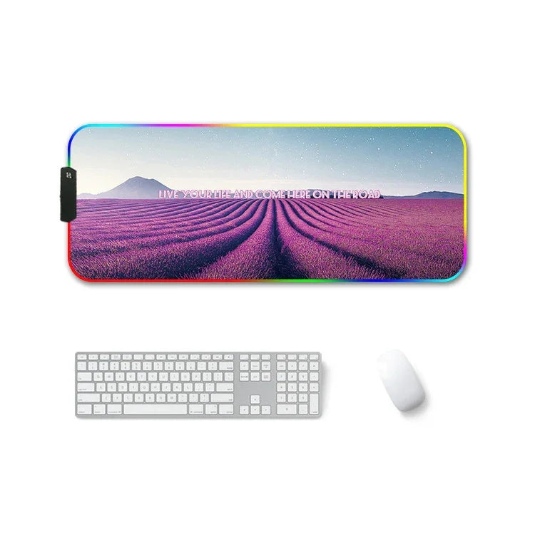 Tapete de rato antideslizante RGB F-01, transferência térmica em borracha, tamanho: 250x350x3 mm, 250x350x4 mm, 260x390x3 mm, 260x390x4 mm, 300x350x3 mm