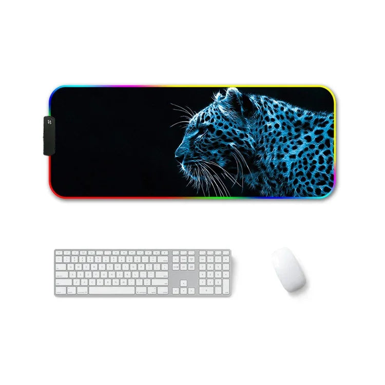 Tapete de rato antideslizante RGB F-01, transferência térmica em borracha, tamanho: 350x900x3 mm, 350x900x4 mm, 400x900x3 mm, 400x900x4 mm