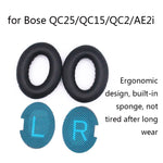 2 PCS Almofadas de Espuma para Auscultadores Bose QC25 / QC15 / QC2 / QC35 / AE2i, Pele de Carneiro