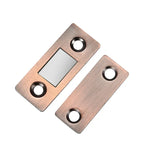 Lançador Magnético Invisível para Porta de Armário Sem Perfuração, Ventosa Magnética Dupla para Porta Deslizante, Preto, Dourado, Bronze Verde, Bronze Vermelho, Bronze Amarelo