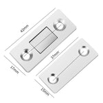Lançador Magnético Invisível para Porta de Armário Sem Perfuração, Ventosa Magnética Dupla para Porta Deslizante, Preto, Dourado, Bronze Verde, Bronze Vermelho, Bronze Amarelo