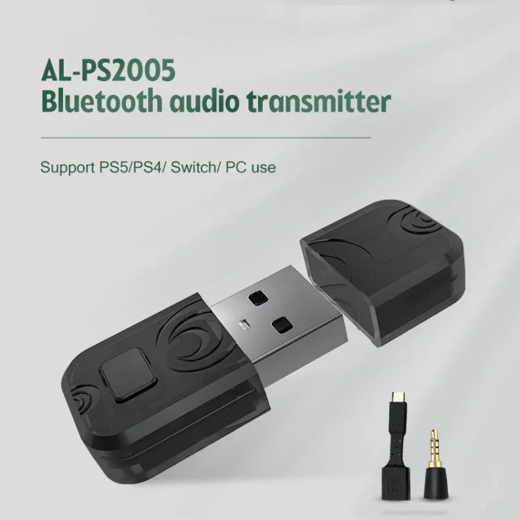 Adaptador Transmissor e Recetor de Áudio Bluetooth para PS5 / PS4 / Switch, Para PS5 / PS4 / Switch