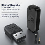 Adaptador Transmissor e Recetor de Áudio Bluetooth para PS5 / PS4 / Switch, Para PS5 / PS4 / Switch