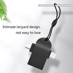 10 UNIDADES LI-09 Adaptador OTG Multifuncional USB 3.0 Fêmea para USB-C / Tipo-C + Micro USB Macho com Cordão, Preto, Dourado, Prateado, Rosa Dourado