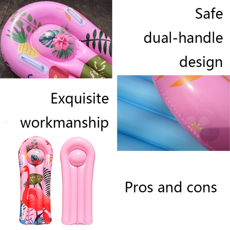 Prancha de Flutuação Inflável para Crianças com Padrão de Animal de Desenho Animado em PVC, 117x54cm