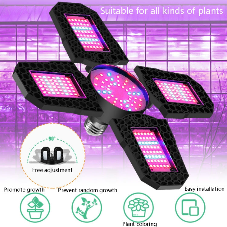 Lâmpada LED para plantas, luz de preenchimento de espectro completo, lâmpada de crescimento para plantas florais, 100W, 150W
