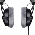 2 PCS Capa para Almofadas de Auscultadores Beyerdynamic DT990 / DT880 / DT770 Pro, (Preto), (Cinzento), (Capa para Arco)