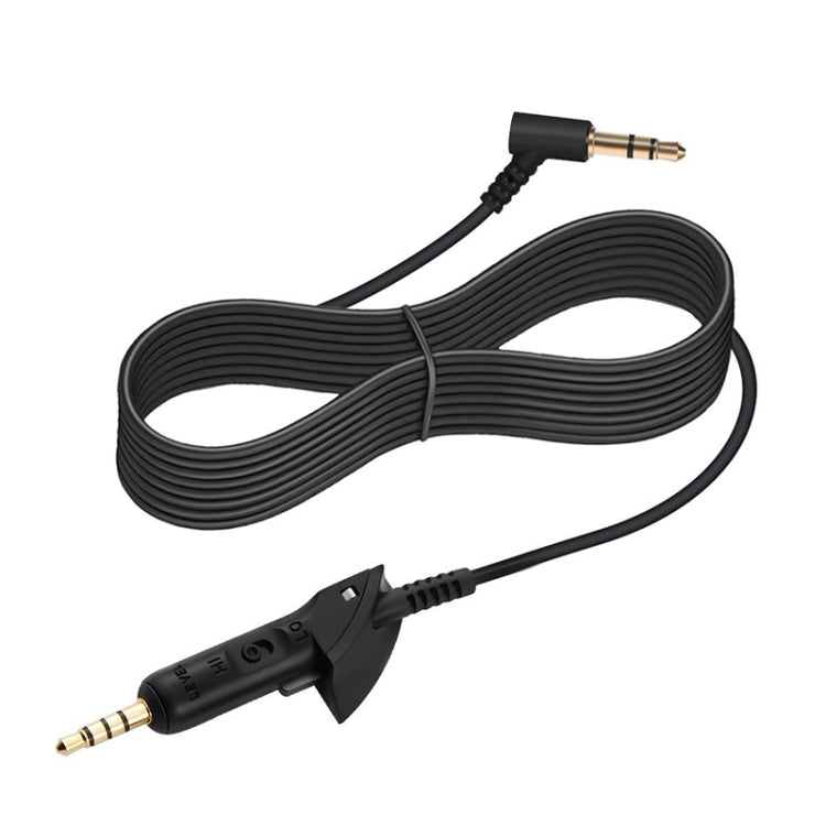 3 PCS Cabo de Áudio de Substituição 3,5mm para 3,5mm para Bose QC15 / QC2, 1,8 m