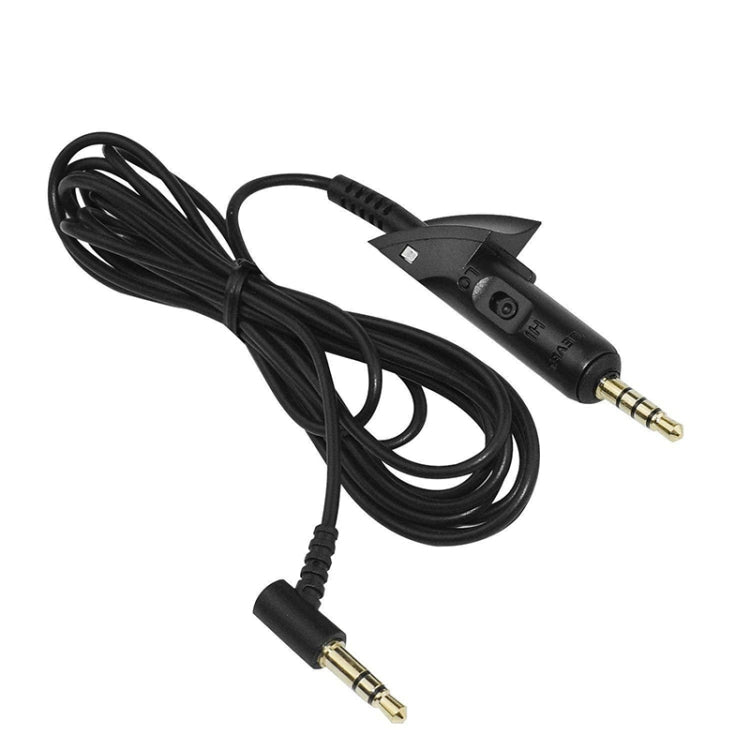 3 PCS Cabo de Áudio de Substituição 3,5mm para 3,5mm para Bose QC15 / QC2, 1,8 m